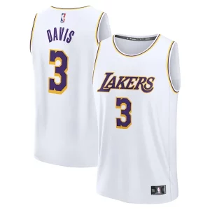 Anthony Davis Los Angeles Lakers Exquisite Youth Fast Break Replica Player Jersey Association Edition White