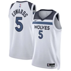 Anthony Edwards Minnesota Timberwolves Nike Unisex Swingman Jersey Association Edition Sophistiqué White