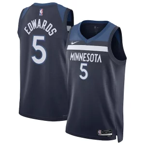 Anthony Edwards Minnesota Timberwolves Confortable Nike Unisex Swingman Jersey Icon Edition Navy