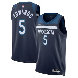 Anthony Edwards Minnesota Timberwolves Nike Unisex Swingman Replica Jersey Uniques Icon Edition Navy