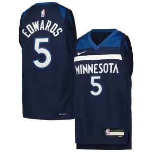Anthony Edwards Minnesota Timberwolves Nike Youth Swingman Jersey Icon Edition Magnifique Navy