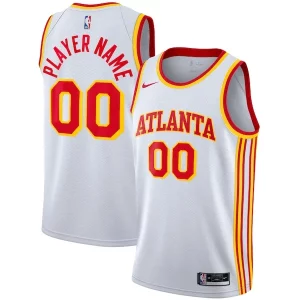 Atlanta Classique Hawks Nike 2020/21 Swingman Custom Jersey Association Edition White