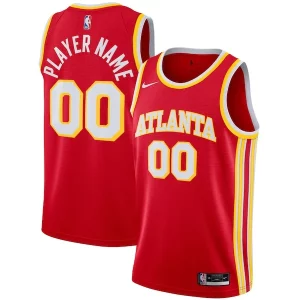 Atlanta Distingué Hawks Nike 2020/21 Swingman Custom Jersey Icon Edition Red