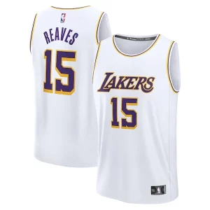 Austin Reaves Los Angeles Lakers Youth Fast Break Replica Player Jersey Association Edition Élégant White