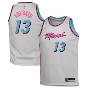 Bam Adebayo Stylish Miami Heat Nike Youth 2024/25 Swingman Player Jersey City Edition White