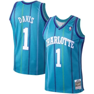 Baron Davis Charlotte Hornets 1999/00 Hardwood Classics Swingman Éclatant Jersey Teal