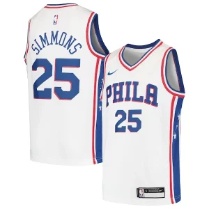 Ben Simmons Philadelphia 76ers Nike Prime Youth Swingman Jersey White/Royal