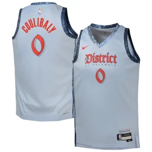 Bilal Coulibaly Washington Wizards Nike Youth Distingué 2024/25 Swingman Player Jersey City Edition Light Blue