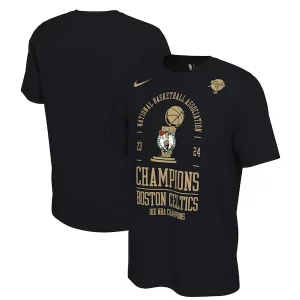 Boston Celtics Nike 18 Time NBA Finals Authentique Champions Locker Room T Shirt Black