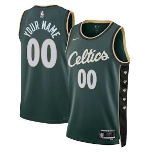 Boston Celtics Nike Unisex 2022/23 Swingman Custom Jersey City Edition Kelly Green Magnifique