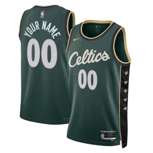 Boston Celtics Nike Unisex 2022/23 Swingman Custom Jersey City Edition Kelly Green Premium