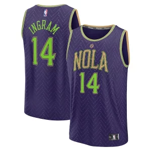 Brandon Ingram New Orleans Charming Pelicans 2024/25 Fast Break Player Jersey City Edition Purple