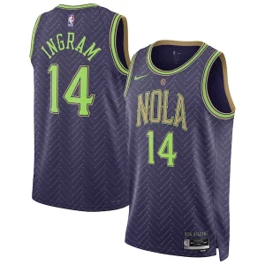 Brandon Ingram New Orleans Pelicans Nike Unisex 2024/25 Exceptionnel Swingman Player Jersey City Edition Purple