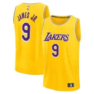 Bronny James Los Angeles Lakers 2024 NBA Draft Fast Break Moderne Player Jersey Icon Edition Gold
