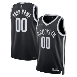 Brooklyn Nets Classique Nike 2021/22 Diamond Swingman Custom Jersey Icon Edition Black