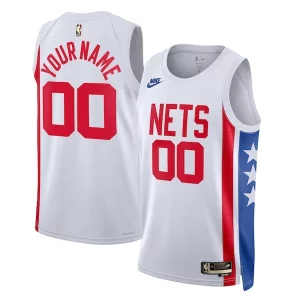 Brooklyn Nets Nike Unisex 2022/23 Custom Swingman Jersey Classic Exceptionnel Edition White