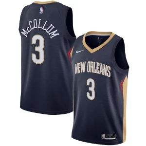 C.J. McCollum New Orleans Pelicans Nike Authentique Swingman Jersey Icon Edition Navy