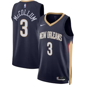 C.J. Bold McCollum New Orleans Pelicans Nike Unisex Swingman Jersey Icon Edition Navy