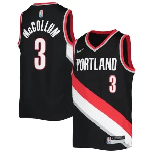 C.J. McCollum Portland Trail Blazers Nike Youth 2021/22 Diamond Swingman Jersey Icon Edition Personalisable Black