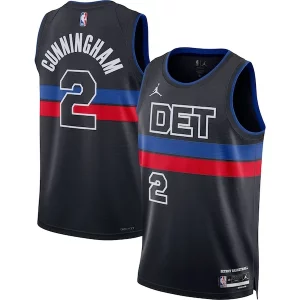 Cade Cunningham Detroit Pistons Jordan Brand Haut de gamme Unisex Swingman Jersey Statement Edition Black