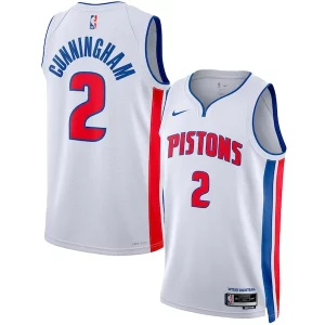 Cade Cunningham Detroit Pistons Nike Unisex Swingman Jersey Association Edition White/Blue Confortable