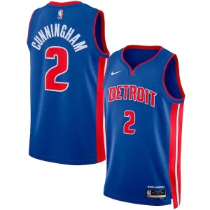 Cade Cunningham Distingué Detroit Pistons Nike Unisex Swingman Jersey Icon Edition Blue/White