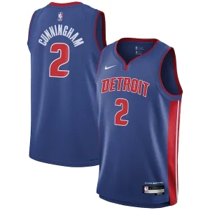 Cade Cunningham Detroit Pistons Nike Superbe Youth Swingman Jersey Icon Edition Blue