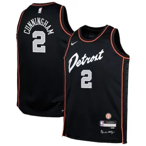 Cade Cunningham Detroit Pistons Nike Youth Swingman Replica Splendide Jersey City Edition Black