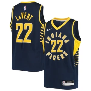 Caris LeVert Indiana Exquisite Pacers Nike Youth Swingman Jersey Icon Edition Navy