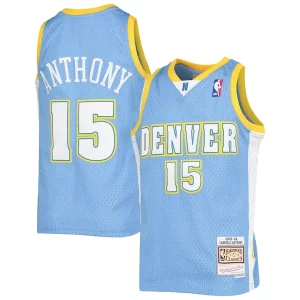 Carmelo Anthony Denver Nuggets Youth 2003 Exquisite 04 Hardwood Classics Swingman Jersey Powder Blue
