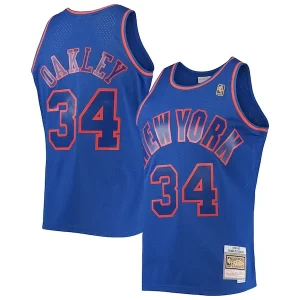 Charles Oakley New York Knicks 1996/97 Hardwood Classics Swingman Jersey Blue Superbe