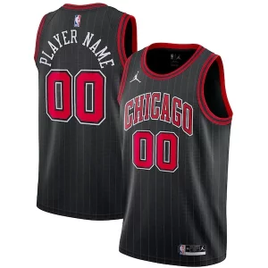 Chicago Bulls Jordan Brand Incontournable Swingman Custom Jersey Statement Edition Black
