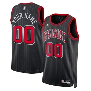 Chicago Bulls Jordan Brand Premium Unisex 2022/23 Swingman Custom Jersey Statement Edition Black