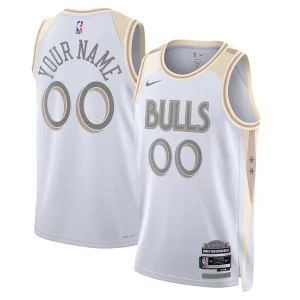 Chicago Bulls Nike Unisex 2024/25 Custom Swingman Uniques Jersey City Edition White