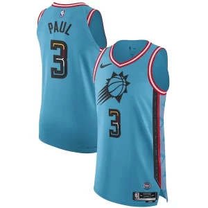 Chris Paul Phoenix Stylish Suns Nike 2022/23 Authentic Jersey City Edition Turquoise
