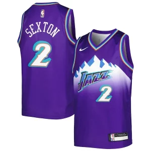 Collin Sexton Collectible Utah Jazz Nike Youth 2022/23 Swingman Jersey City Edition Purple