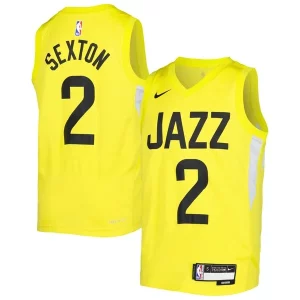 Collin Sexton Utah Jazz Nike Youth Collectible Swingman Jersey Icon Edition Yellow