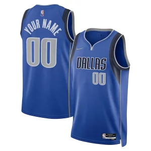 Dallas Mavericks Nike 2021/22 Diamond Swingman Custom Personalisable Jersey Icon Edition Blue
