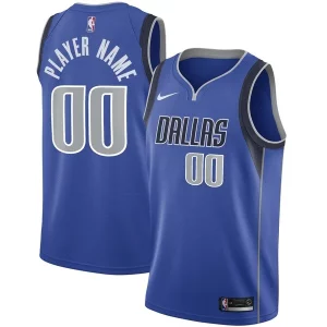 Dallas Mavericks Nike Swingman Custom Jersey Blue Icon Unique Edition