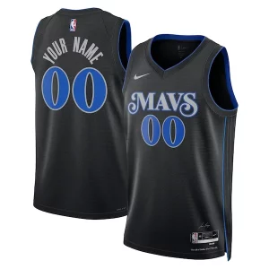Dallas Mavericks Nike Unisex 2023/24 Custom Captivant Swingman Jersey Black City Edition