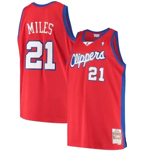 Darius Miles LA Clippers Hardwood Confortable Classics Swingman Jersey Red
