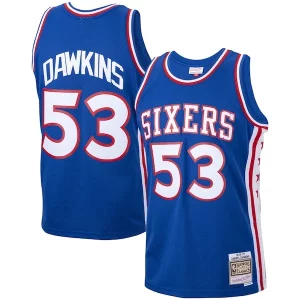 Darryl Incontournable Dawkins Philadelphia 76ers 1976/77 Hardwood Classics Swingman Jersey Royal