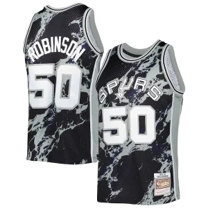 David Robinson San Antonio Spurs 1998/99 Hardwood Classics Marble Superbe Swingman Jersey Black