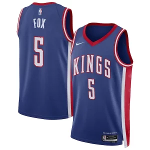 De'Aaron Fox Sacramento Kings Personalisable Nike Unisex 2024/25 Swingman Player Jersey City Edition Blue