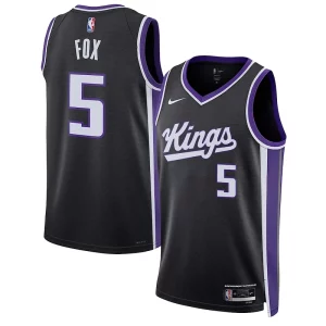 De'Aaron Fox Sacramento Kings Nike Refiné Unisex Swingman Jersey Association Edition Black