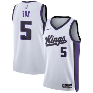 De'Aaron Haut de gamme Fox Sacramento Kings Nike Unisex Swingman Jersey Association Edition White/Black