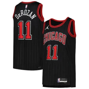 DeMar DeRozan Chicago Incontournable Bulls Jordan Brand Unisex Swingman Jersey Statement Edition Black