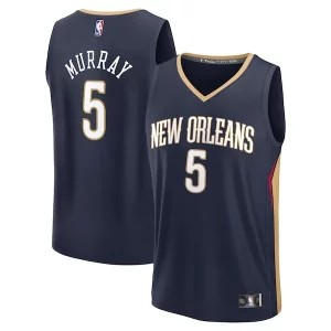 Dejounte Murray New Orleans Pelicans Personalisable Fast Break Replica Player Jersey Icon Edition Navy