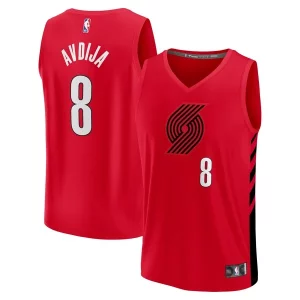 Deni Avdija Portland Trail Bold Blazers Fast Break Player Jersey Statement Edition Red