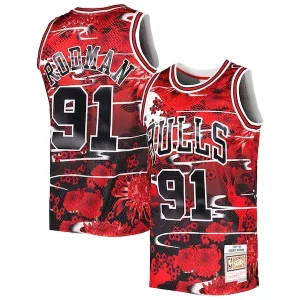 Dennis Rodman Chicago Bulls 1997/98 Hardwood Confortable Classics Lunar New Year Swingman Jersey Red